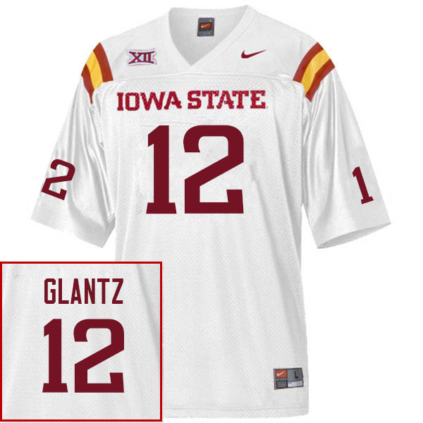 Men #12 Jacob Imming Iowa State Cyclones College Football Jerseys Sale-White - Click Image to Close